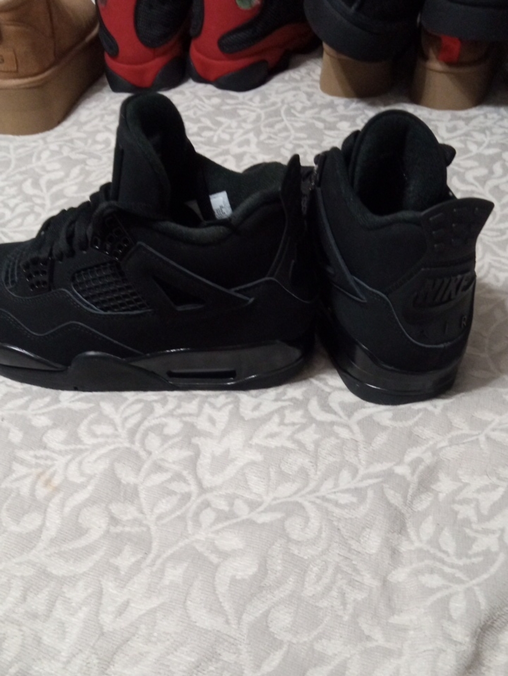 Nike Men’s All-Black Retro Basketball Sneakers